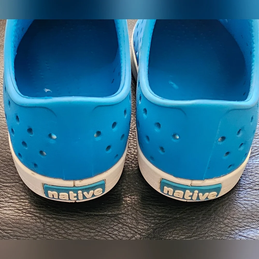 Native Jefferson Water Shoes Native Water Shoes Natives Blue White Unisex Size 9